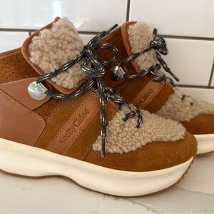 See By Chloe Tan and Cream Boots